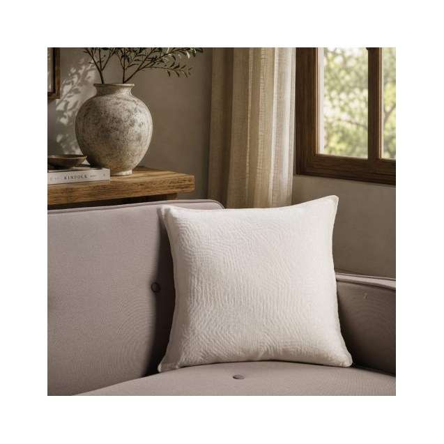 Μαξιλαροθήκη Teoran Bolton 01 Ivory - 45x45cm...