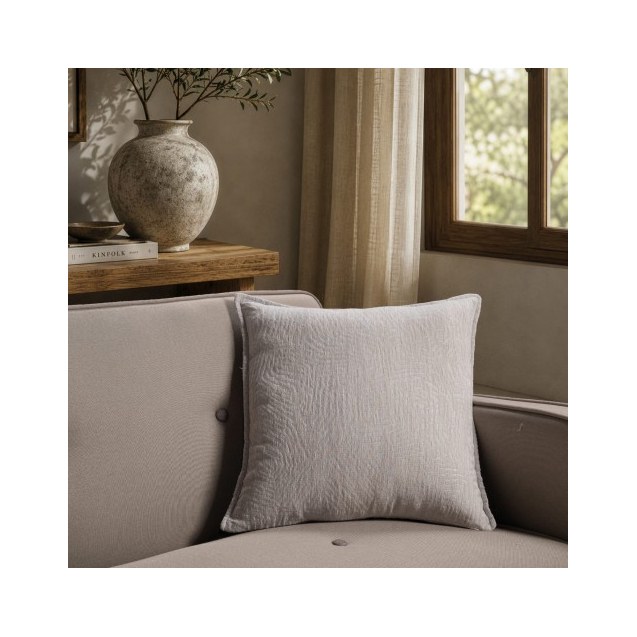 Μαξιλαροθήκη Teoran Bolton 11 Light Grey - 45x45cm