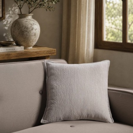 Μαξιλαροθήκη Teoran Bolton 11 Light Grey - 45x45cm