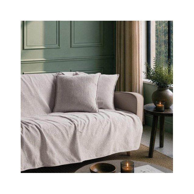 Μαξιλαροθήκη Teoran Bolton 11 Light Grey - 45x45cm