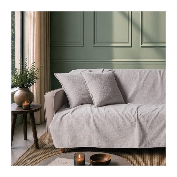 Ριχτάρι Teoran Bolton 11 Light Grey - Μονοθέσιο 180x150cm
