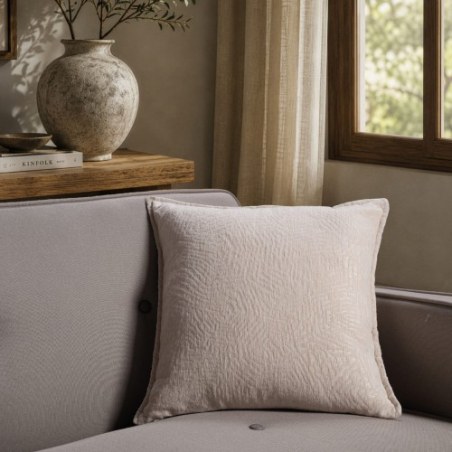 Μαξιλαροθήκη Teoran Bolton 02 Beige - 45x45cm