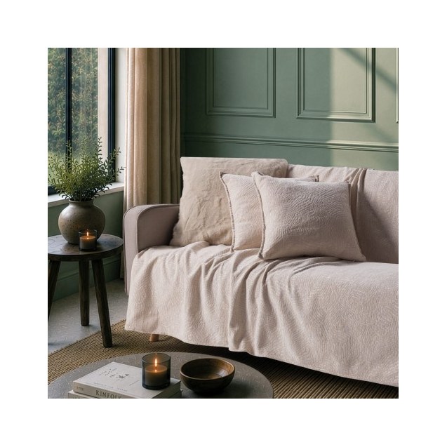 Μαξιλαροθήκη Teoran Bolton 02 Beige - 45x45cm...