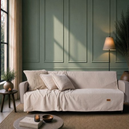 Ριχτάρι Teoran Bolton 02 Beige - Τριθέσιο 180x300cm