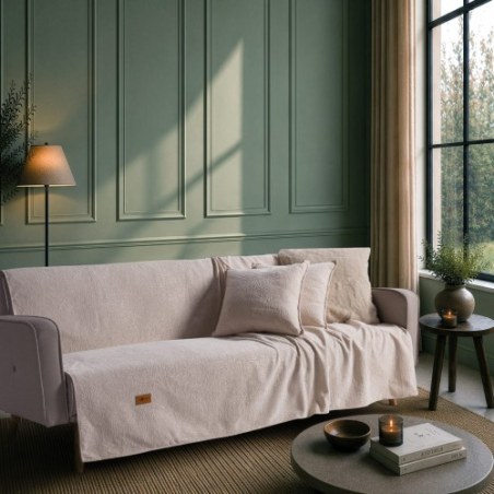 Ριχτάρι Teoran Bolton 02 Beige - Τετραθέσιο 180x350cm