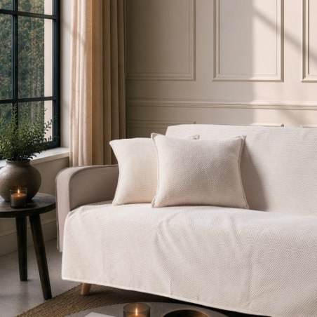Μαξιλαροθήκη Teoran Αδιάβροχη Pearl 01 Ivory - 45x45cm