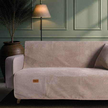 Ριχτάρι Teoran Αντιολισθιτικό Αδιάβροχο Pearl 02 Beige - Μονοθέσιο 180x150cm