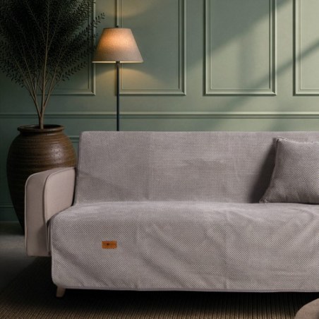 Ριχτάρι Teoran Αντιολισθητικό Αδιάβροχο Pearl 11 Grey - Μονοθέσιο 180x150cm