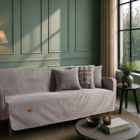 Ριχτάρι Teoran Αντιολισθητικό Αδιάβροχο Pearl 11 Grey - Μονοθέσιο 180x150cm