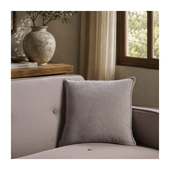 Μαξιλαροθήκη Teoran Αδιάβροχη Pearl 11 Grey - 45x45cm με...