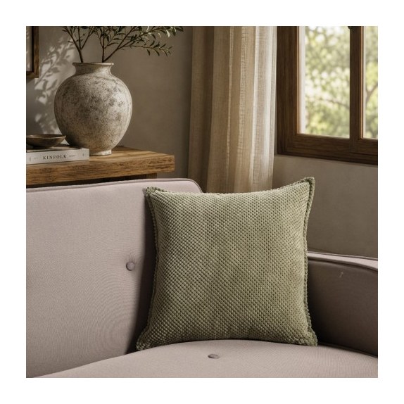 Μαξιλαροθήκη Teoran Αδιάβροχη Pearl 15 Sage Green - 45x45cm