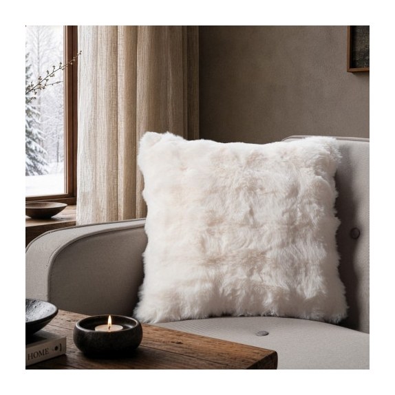 Μαξιλαροθήκη Teoran Haaland 01 Ivory - 45x45cm με γέμιση
