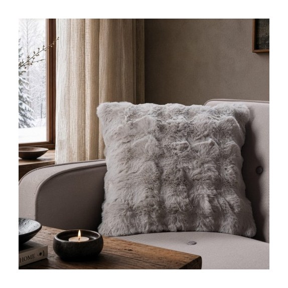 Μαξιλαροθήκη Teoran Haaland 11 Grey - 45x45cm με γέμιση