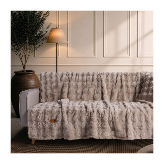 Ριχτάρι Teoran Αντιολισθητικό Haaland 02 Beige - Τριθέσιο...