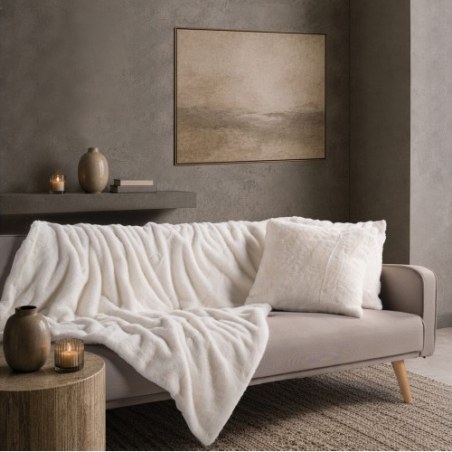 Διακοσμητικό Ριχτάρι Teoran Fox 01 Ivory - 130 x 185 cm