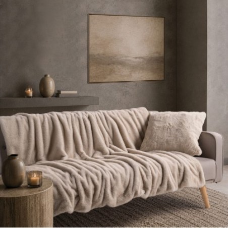 Διακοσμητική Μαξιλαροθήκη Teoran Fox 02 Beige - 50x50cm με γέμιση