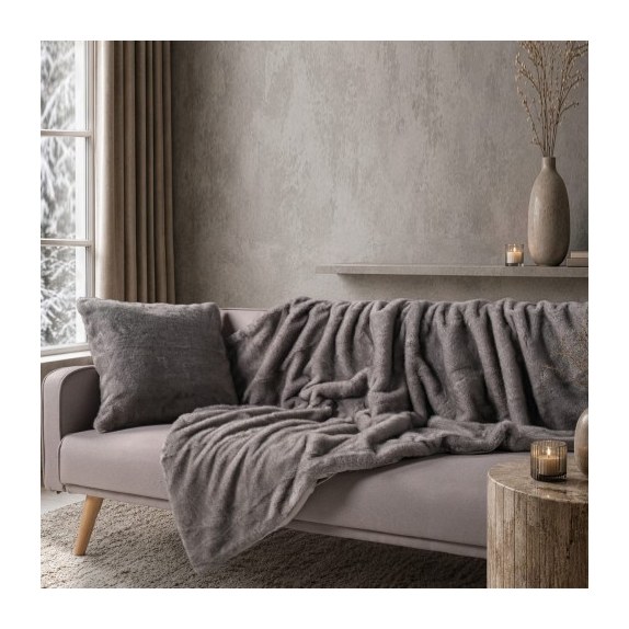 Διακοσμητικό Ριχτάρι Teoran Fox 11 Grey - 130 x 185 cm