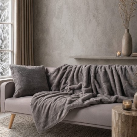 Διακοσμητικό Ριχτάρι Teoran Fox 11 Grey - 130 x 185 cm