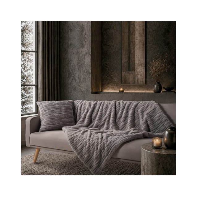 Διακοσμητική Μαξιλαροθήκη Teoran Tiger 11 Grey...