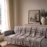 Ριχτάρι Teoran-Κουβέρτα Καναπέ Berries 02 Beige - 130 x 170 cm