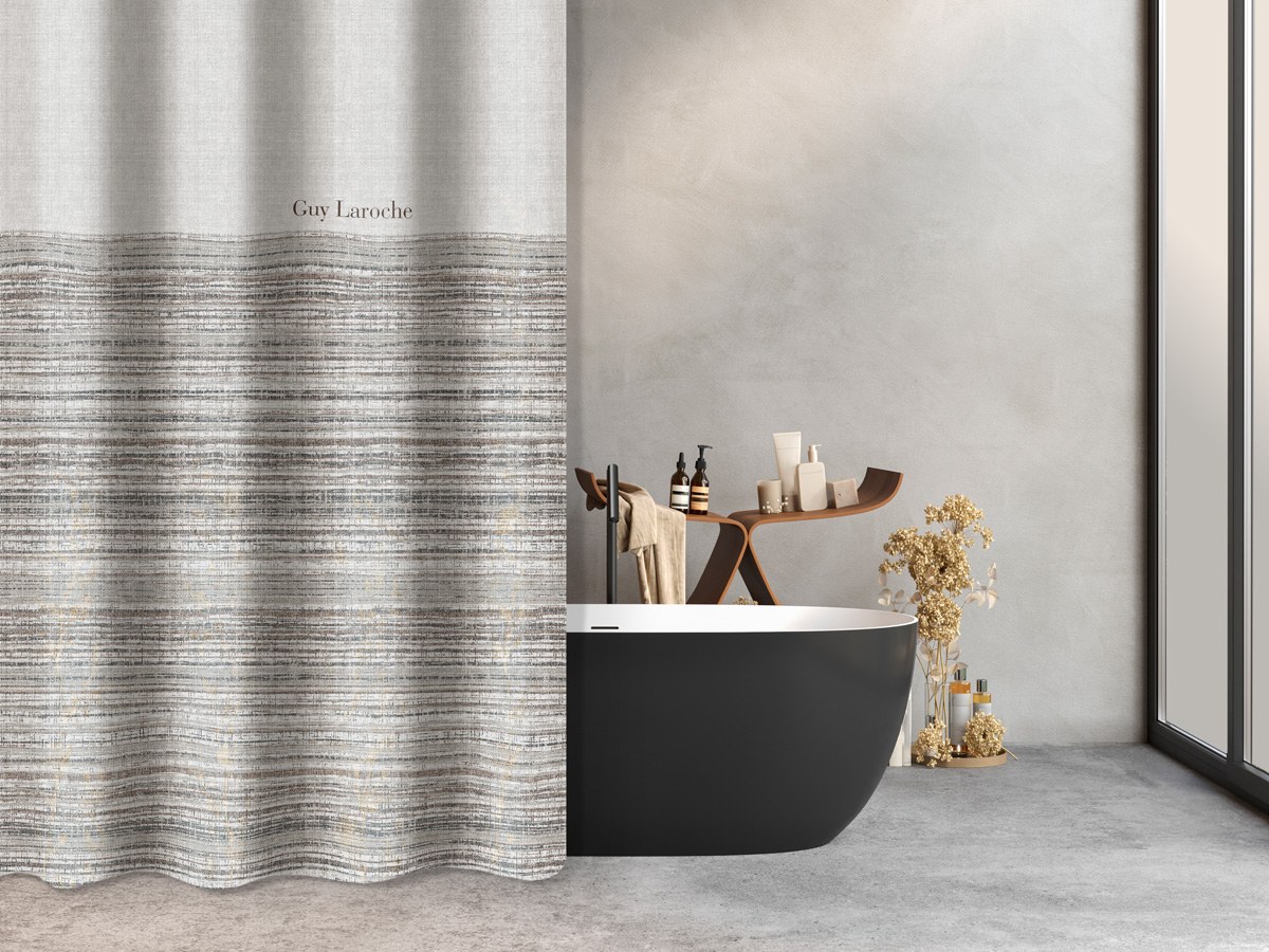 Κουρτίνα Μπάνιου Guy Laroche Mousse Smoke 180x185
