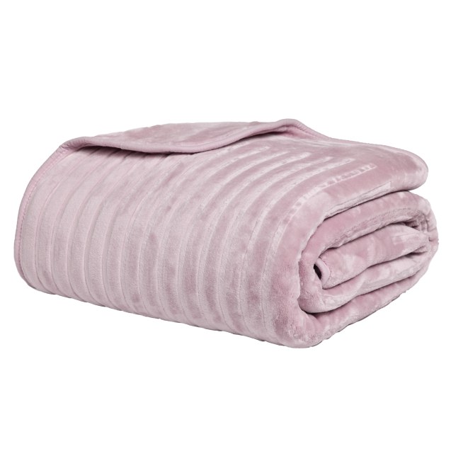 Κουβέρτα Βελουτέ Μονή Das Home 1383 Dusty Pink...