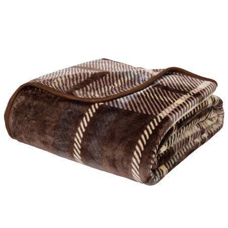 Κουβέρτα Βελουτέ Μονή Das Home 1384 Brown 160x240