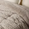 Κουβερτοπάπλωμα Μονό με Γούνα Sherpa Das Home 1393 Taupe 160x220