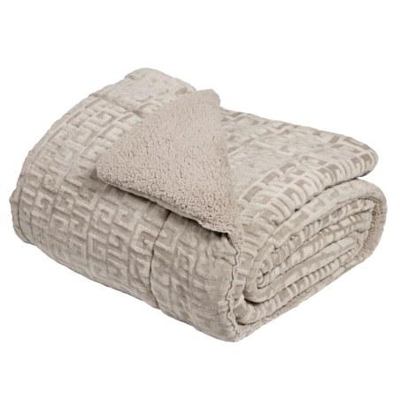 Κουβερτοπάπλωμα Μονό με Γούνα Sherpa Das Home 1393 Taupe 160x220