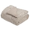Κουβερτοπάπλωμα Υπέρδιπλο με Γούνα Sherpa Das Home 1393 Taupe 220x240
