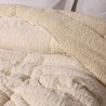 Κουβερτοπάπλωμα Μονό με Γούνα Sherpa Das Home 1394 Beige 160x220