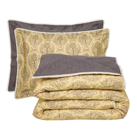 Σετ Σεντόνια King Size 4 Τεμαχίων Das Home 1730 Yellow-Black 250x270