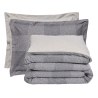 Σετ Σεντόνια Μονά με Λάστιχο 3 Τεμαχίων Das Home 5458 Grey-Beige 120x200+35