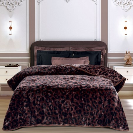 Κουβέρτα Βελουτέ Υπέρδιπλη Greenwich Polo Club 2466 Brown 220x240
