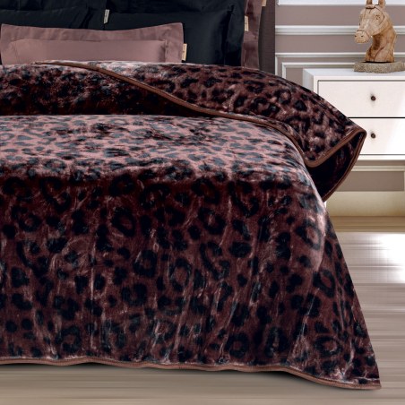 Κουβέρτα Βελουτέ Υπέρδιπλη Greenwich Polo Club 2466 Brown 220x240