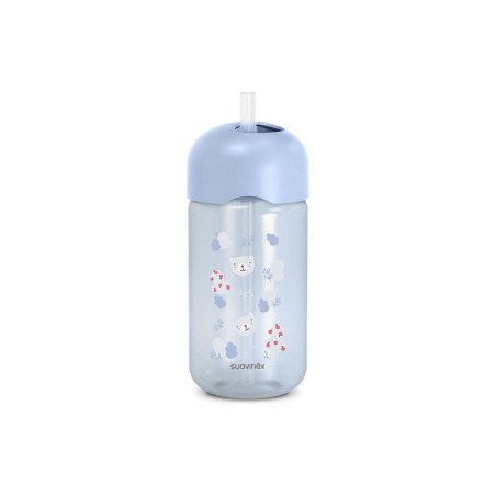 Παγούρι Με Καλαμάκι Σιλικόνης Suavinex Wild & Free Blue +18m 340ml BR90189