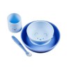 Σετ Φαγητού 4 τεμ. Αρκουδάκι Mealtime Nattou Μπλε N873093