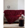 Κουβέρτα Fleece Μονή Palamaiki Aster Wine 160x220