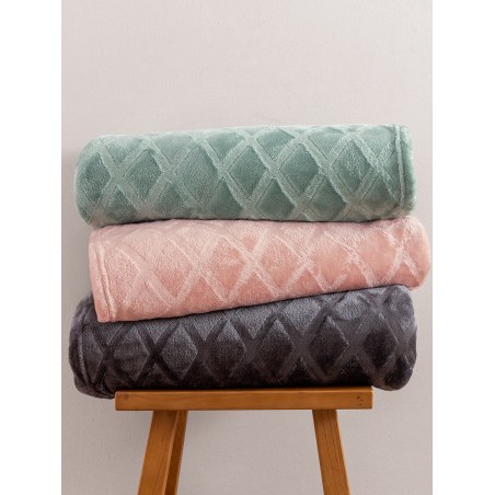 Κουβέρτα Fleece Μονή Palamaiki Nadine/5 Coal 160x220