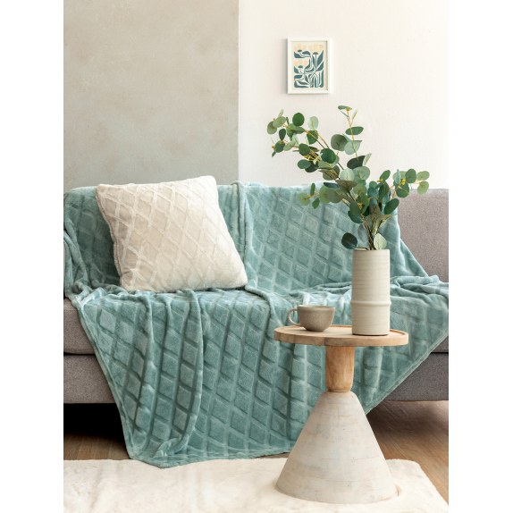 Κουβέρτα Fleece Μονή Palamaiki Nadine/5 Jade 160x220