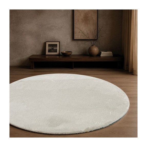 Χαλί Teoran Mellow 01 Ivory Ροτόντα - Ροτόντα Φ160 cm