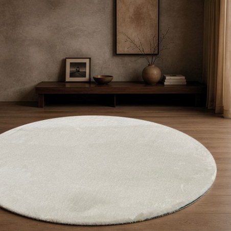 Χαλί Teoran Mellow 01 Ivory Ροτόντα - Ροτόντα Φ160 cm