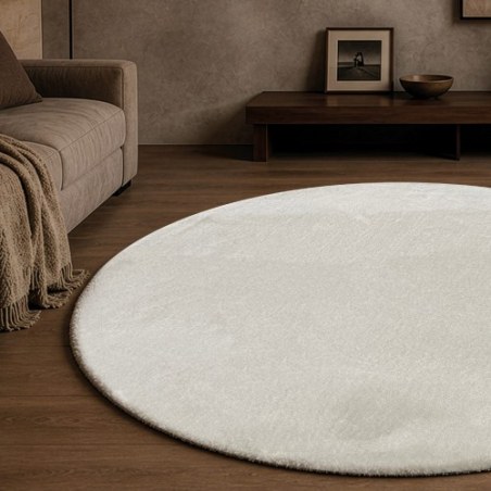 Χαλί Teoran Mellow 01 Ivory Ροτόντα - Ροτόντα Φ160 cm
