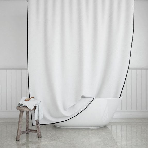 Estia Κουρτινα Μπανιου Frame Υφασματινη 180X200Cm