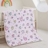 Κουβέρτα Fleece Αγκαλιάς Rythmos Happy Hearts 80x110
