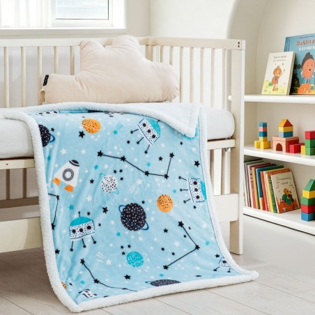 Κουβέρτα Fleece Αγκαλιάς Rythmos Astroplanets 80x110
