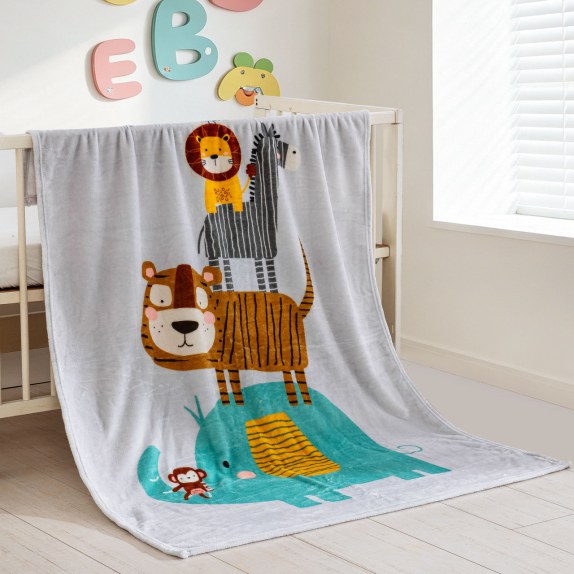 Κουβέρτα Fleece Κούνιας Rythmos Parade 110x140