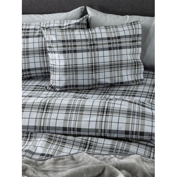 Σετ Σεντόνια Φανελένια King Size 4 Τεμαχίων Palamaiki...