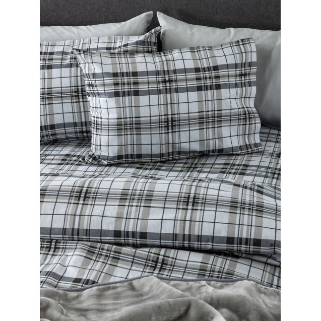Σετ Σεντόνια Φανελένια King Size 4 Τεμαχίων...