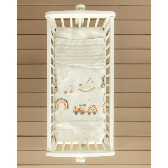 Σετ Σεντόνια Λίκνου 2 Τεμαχίων Nima Toyland 70x110